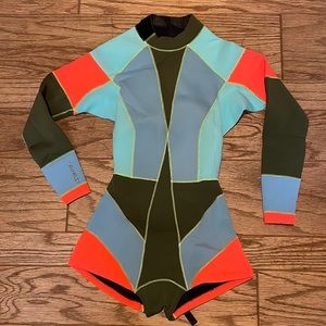 NWT Cynthia Rowley color block wetsuit